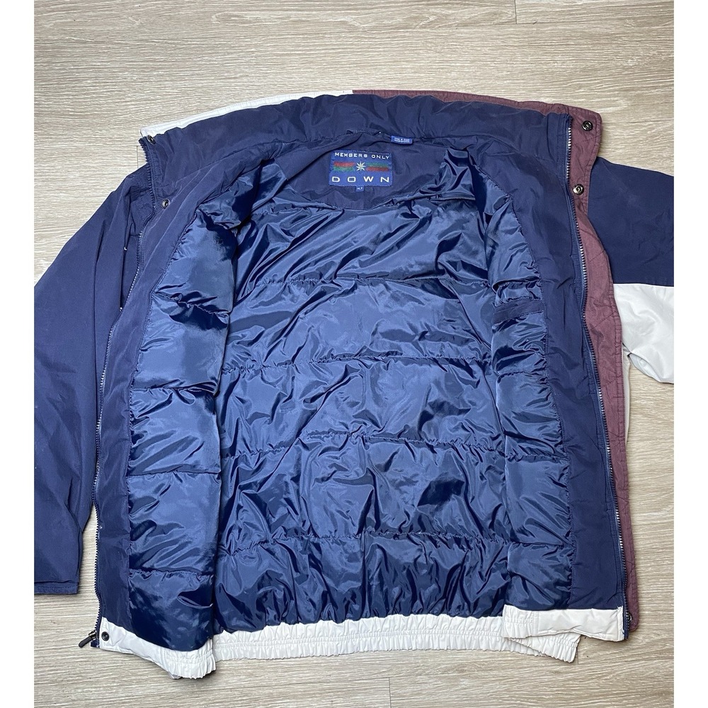 Men's Size XL Tall Members Only Down Mariner Coat Jacket 20% Water Fowl 80% Down - Picture 5 of 8